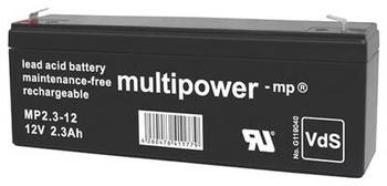 Multipower MP2,3-12 Bleiakku 12 V 2.3 Ah Blei-Vlies (AGM)