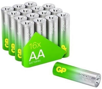 G & P Naturarznei Super Mignon (AA)-Batterie Alkali-Mangan 1.5 V 16 St.