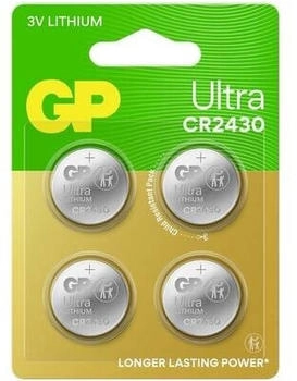 G & P Naturarznei Knopfzelle CR 2430 3 V 4 St. 275 mAh Lithium Ultra
