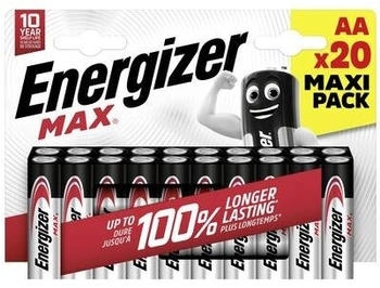 Energizer Max Mignon (AA)-Batterie Alkali-Mangan 1.5 V 20 St.