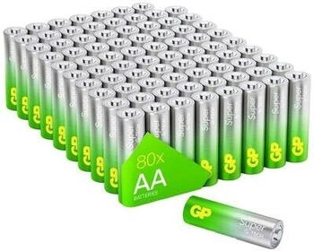 G & P Naturarznei Super Mignon (AA)-Batterie Alkali-Mangan 1.5 V 80 St.