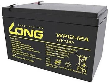 Long Bleiakku 12 V 12 Ah Blei-Vlies (AGM) 151 x 98 x 98 mm Flachstecker 6.35 mm