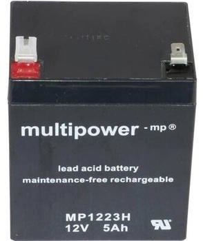 Multipower MP1223H Bleiakku 12 V 5 Ah Blei-Vlies (AGM)