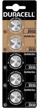 Duracell Knopfzelle CR 2032 3 V 5 St. 220 mAh Lithium Elektro 2032