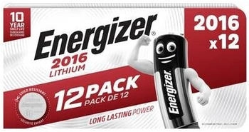 Energizer Knopfzelle CR 2016 3 V 12 St. 90 mAh Lithium