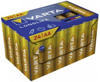 VARTA Longlife AA Cube Pack24 Mignon (AA)-Batterie Alkali-Mangan 1.5 V 24 St.