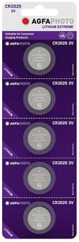 AgfaPhoto Knopfzelle CR 2025 3 V 5 St. Lithium