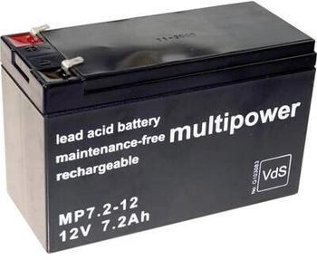 Multipower MP7,2-12 Bleiakku 12 V 7.2 Ah Blei-Vlies (AGM)