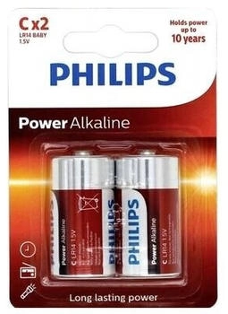 Philips Power LR14 Baby (C)-Batterie Alkali-Mangan 1.5 V 2 St.