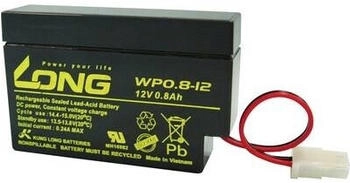 Long Bleiakku 12 V 0.8 Ah Blei-Vlies (AGM) 96 x 62 x 25 mm AMP-Buchse