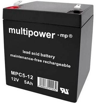 Multipower MPC5-12 Bleiakku 12 V 5 Ah Blei-Vlies (AGM)