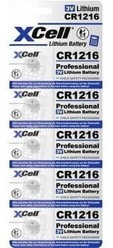 XCell CR1216 Lithium Batterie Knopfzelle CR 1216 3V - 30mAh 5 St.