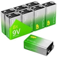 GP Super Alkaline-Batterie E-Block, 6LR61, MN1604, 9V, 8 St&uuml;ck