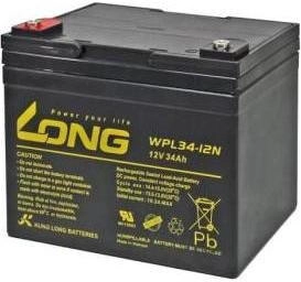 Long Bleiakku 12 V 34 Ah Blei-Vlies (AGM) 197 x 170 x 131 mm M5-Schraubanschluss