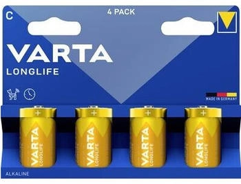 VARTA Longlife C Blister 4 Baby (C)-Batterie Alkali-Mangan 1.5 V 4 St.