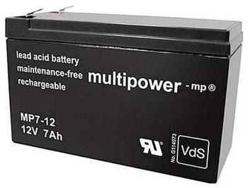 Multipower MP7-12 Bleiakku 12 V 7 Ah Blei-Vlies (AGM)