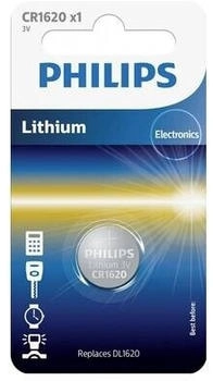 Philips Knopfzelle CR 1620 3 V 1 St. Lithium Minicells