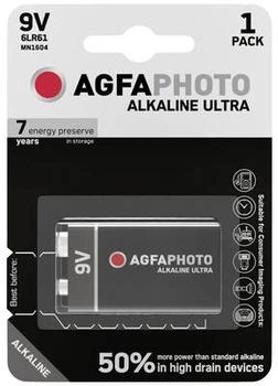 AgfaPhoto Ultra 6LR61 9 V Block-Batterie Alkali-Mangan 9 V 1 St.