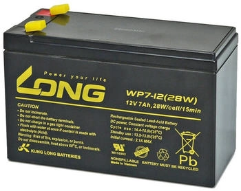 Long Bleiakku 12 V 7 Ah Blei-Vlies (AGM) 151 x 102 x 65 mm Flachstecker 4.8 mm