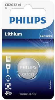 Philips Knopfzelle CR 2032 3 V 1 St. Lithium Minicells