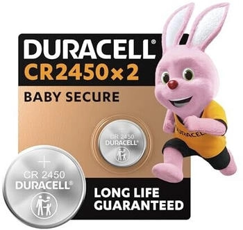 Duracell CR2450 Lithium-Knopfzelle 3V 620 mAh (2er-Pack) (152137)