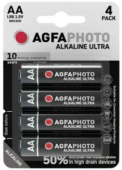 AgfaPhoto Ultra LR6 Mignon (AA)-Batterie Alkali-Mangan 1.5 V 4 St.