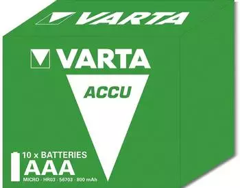 VARTA Longlife Akku Ready2Use Micro (56703) 10er-Pack