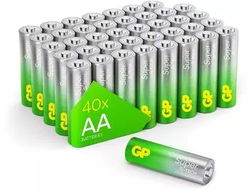 GP Super Alkaline AA Batterien 40 Stk