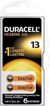 Duracell Easytab 13 orange (6 St.)