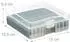 Relaxdays Batteriebox 2er-Set, für 60 AA & AAA Batterien, transparent/schwarz (10046092)