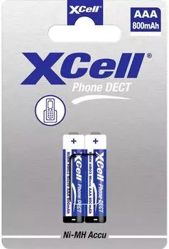 XCell Dect Phone X800 NiMH-Akku AAA 800mAh, 2er-Pack (148194)