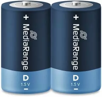 MediaRange Premium Alkaline Batterien Mono D/LR20 1,5V 2er-Pack (MRBAT109)