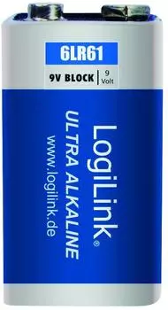LogiLink 6LR61 Alkaline Block-Batterie 9V (6LR61B1)