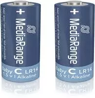 MediaRange MRBAT108, MediaRange Batterien 'Baby C, LR14, 1,5V, 2 St&uuml;ck