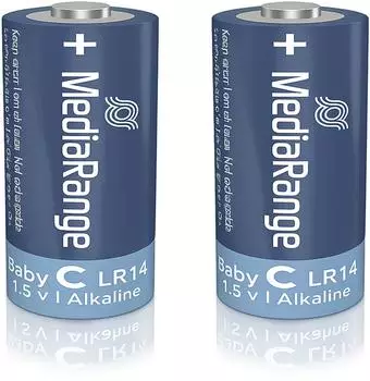MediaRange Premium Alkaline Batterie Typ C 1,5V 2er-Pack (MRBAT108)