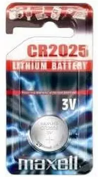 Maxell CR2025 Lithium-Knopfzellen 3V, 10er-Pack (CR2025)