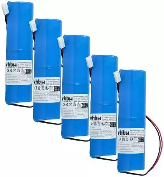 vhbw 5x Batterie f&uuml;r JA-180A / JA-80A Alarmanlage, 12000mAh, 6V, Li-MnO2 (183830446-1)
