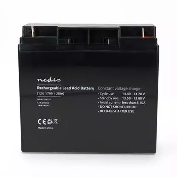Nedis Wiederaufladbarer Blei-S&auml;ure-Akku (VRLA) 12V 17000mAh (BALA1700012V)