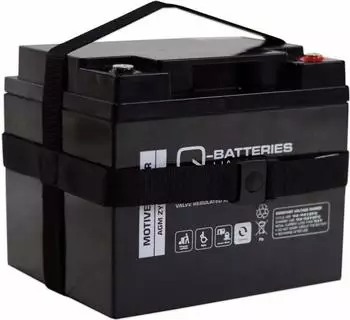 Q-Batteries 12LCP-50 AGM Bleiakku 12V 50Ah mit Tragegurt (Q9881000)