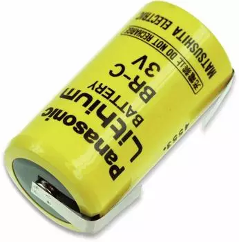 Panasonic BR-C Lithium-Batterie mit U-L&ouml;tfahne, 3V, 5000mAh (BR-C)