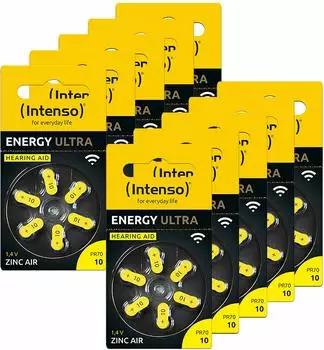 Intenso Zink-Luft Batterie Typ 10, 1,45V, 80er-Pack (7504418MP)