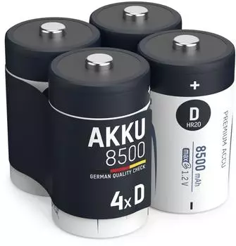 Ansmann Akku Mono D NiMH 1,2V 8500mAh 4er-Pack (5035362-590)
