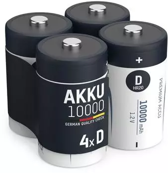 Ansmann Akku Mono D NiMH 1,2V 9300mAh 4er-Pack (5030642-590)