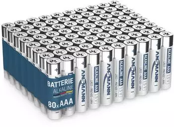 Ansmann Batterien AAA Alkaline LR03, 80er Pack (1521-0030-800)