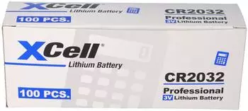 XCell CR2032 Lithium-Knopfzelle 3V 220mAh 100er-Set (CR2032)
