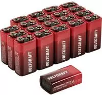 VOLTCRAFT VC-16107985, VOLTCRAFT VC-16107985 9V Block-Batterie Alkali-Mangan...