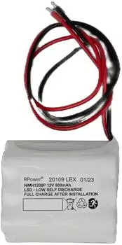 RP-Technik NiMH1208P Akkupack 12V/0,8Ah NiMH 300mm Kabel (NIMH1208P)