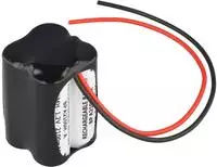 Notleuchtenakku NiMH 4,8V 2100mAh F2x2 A mit 200mm Kabel