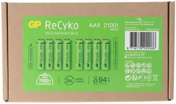 GP ReCyko AA NiMH Akku 2100mAh 1,2V 8 St&uuml;ck