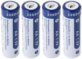 Xtar AA Lithium-Ionen-Akku 1,5V 3300mWh, 4er-Pack